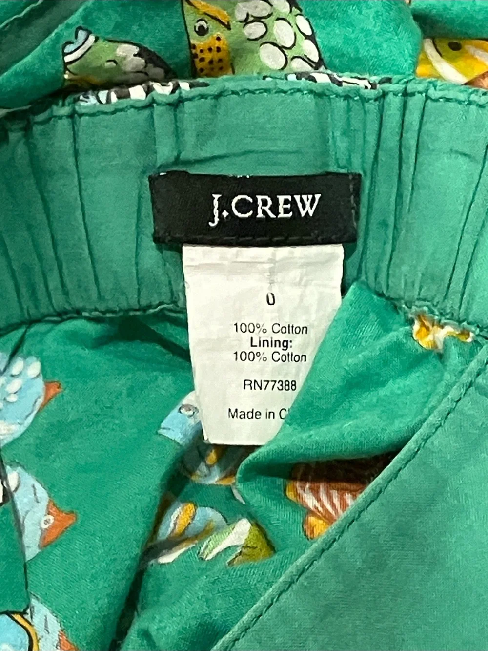 Vintage J. Crew fish top, y2k J Crew Fish Tank Top size small RARE